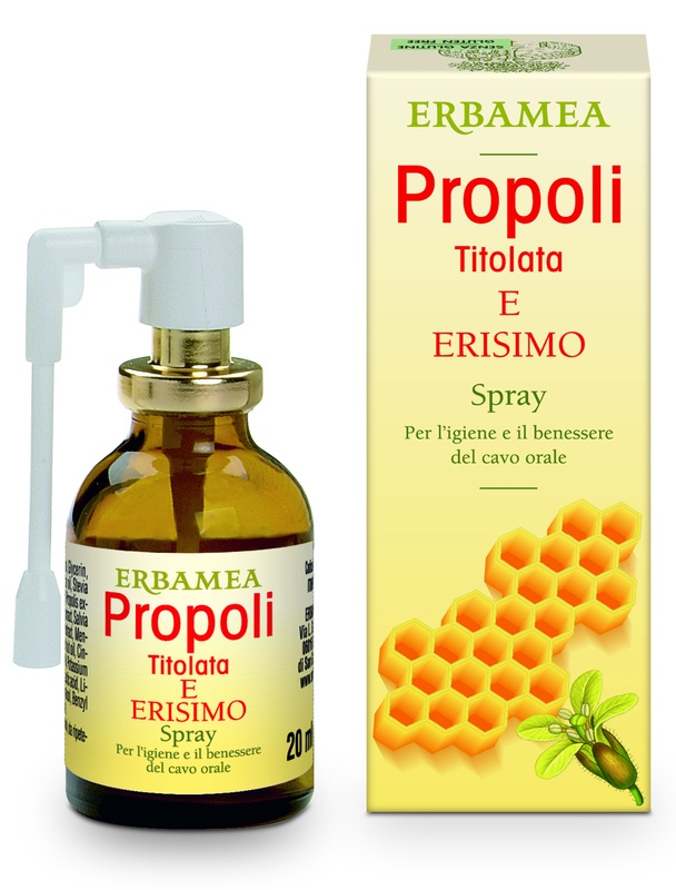 PROPOLI ERISIMO TITOLATA SPRAY 20 ML - Farmacia Artemisia di Montecuollo Dott. Angelo snc