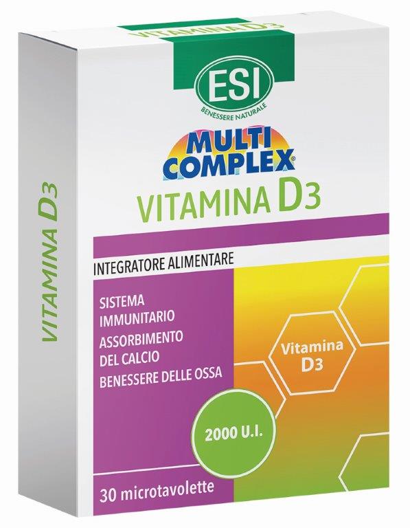 ESI MULTICOMPLEX VITAMINA D3 30 TAVOLETTE - Farmacia Artemisia di Montecuollo Dott. Angelo snc