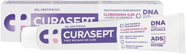 CURASEPT GEL DENTIFRICIO ADS DNA TRATTAMENTO RIGENERANTE 75 ML - Farmacia Artemisia di Montecuollo Dott. Angelo snc