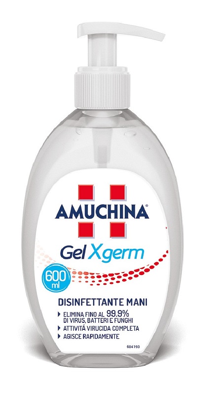 AMUCHINA GEL X-GERM DISINFETTANTE MANI 600 ML IT - Farmacia Artemisia di Montecuollo Dott. Angelo snc