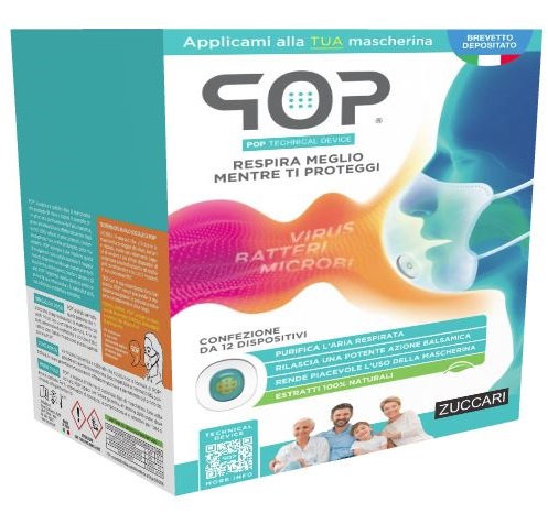 POP TECHNICAL DEVICE 12 DISPOSITIVI ADESIVI PROFUMA E PURIFICA MASCHERINA - Farmacia Artemisia di Montecuollo Dott. Angelo snc