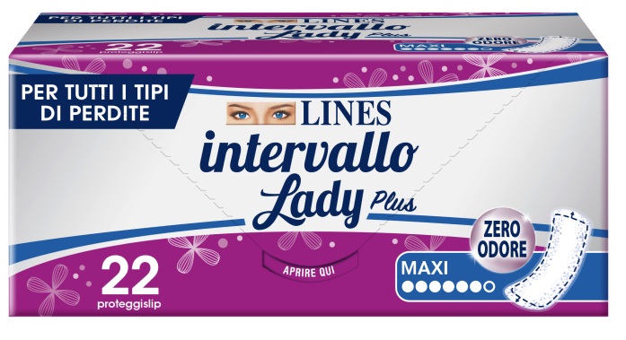 PROTEGGISLIP LINES INTERVALLO LADY PLUS MAXI 22 PEZZI - Farmacia Artemisia di Montecuollo Dott. Angelo snc