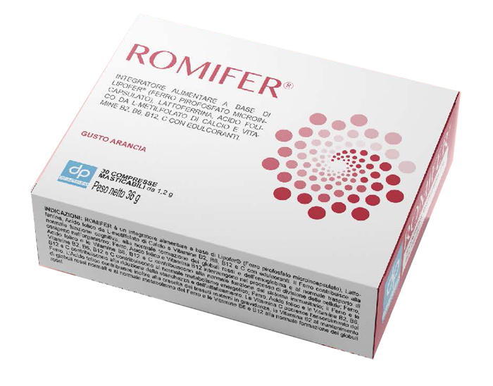 ROMIFER 30 COMPRESSE MASTICABILI - Farmacia Artemisia di Montecuollo Dott. Angelo snc
