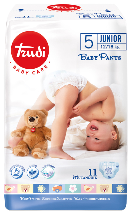 TRUDI BABY CARE PANTS JUNIOR 12/18 KG 11 PEZZI - Farmacia Artemisia di Montecuollo Dott. Angelo snc