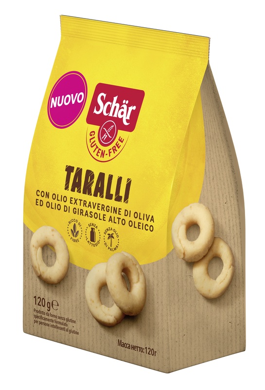 SCHAR TARALLI SENZA LATTOSIO 120 G - Farmacia Artemisia di Montecuollo Dott. Angelo snc