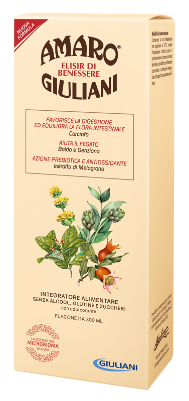 AMARO GIULIANI ELISIR BENESSERE 300 ML NUOVA FORMULA - Farmacia Artemisia di Montecuollo Dott. Angelo snc