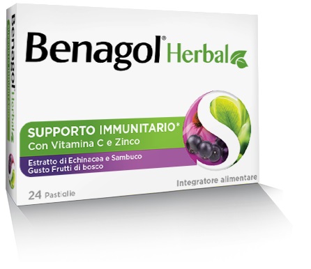 BENAGOL HERBAL FRUTTI DI BOSCO 24 PASTIGLIE - Farmacia Artemisia di Montecuollo Dott. Angelo snc