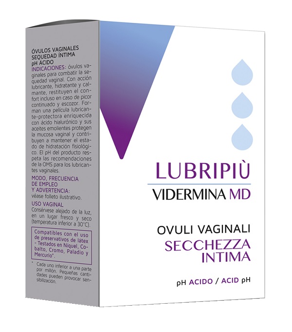 VIDERMINA LUBRIPIU' OVULI VAGINALI 2 BLISTER DA 5 OVULI - Farmacia Artemisia di Montecuollo Dott. Angelo snc