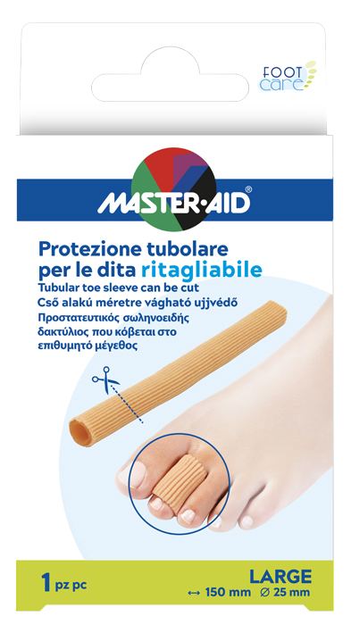 PROTEZIONE TUBOLARE MASTER-AID FOOTCARE RITAGLIABILE 15 CM 25 MM LARGE C8 - Farmacia Artemisia di Montecuollo Dott. Angelo snc