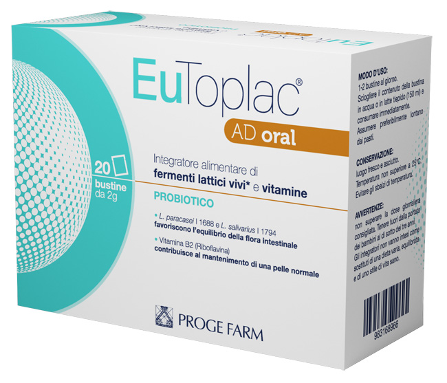 EUTOPLAC AD ORAL 20 BUSTINE - Farmacia Artemisia di Montecuollo Dott. Angelo snc