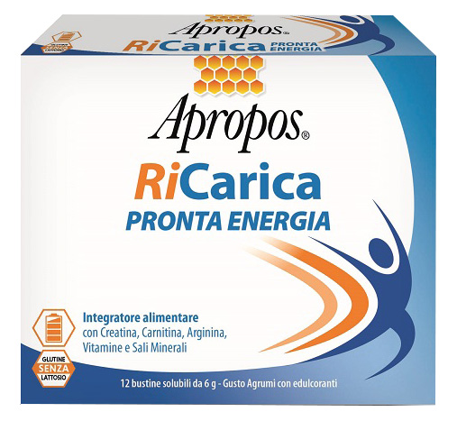 APROPOS RICARICA PRONTA ENERGIA 12 BUSTINE 6 G - Farmacia Artemisia di Montecuollo Dott. Angelo snc