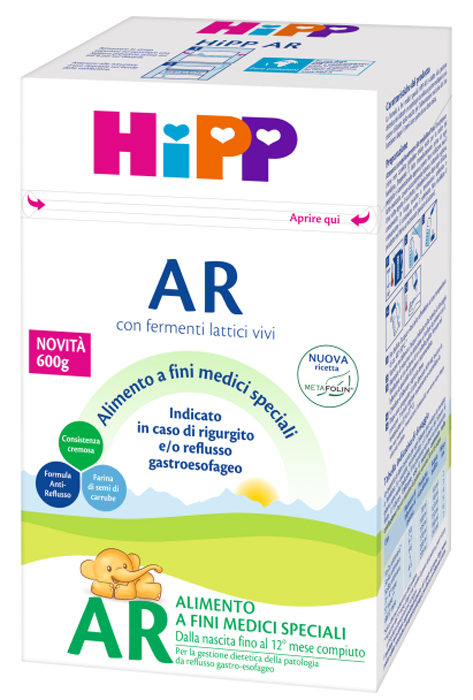 HIPP LATTE ANTIREFLUSSO CON METAFOLINA 600 G - Farmacia Artemisia di Montecuollo Dott. Angelo snc