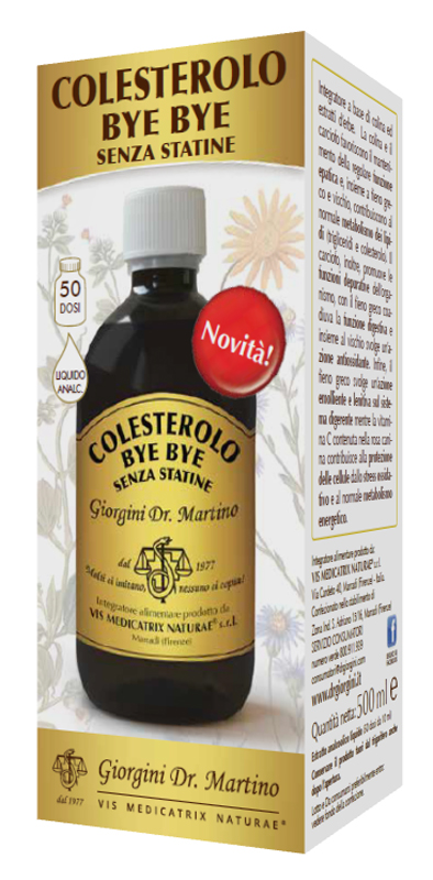 COLESTEROLO BYE BYE SENZA STATINE 500 ML - Farmacia Artemisia di Montecuollo Dott. Angelo snc