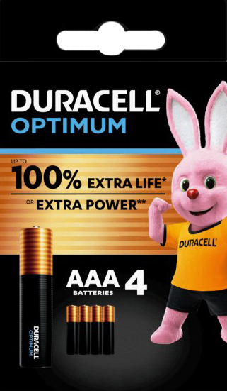 DURACELL OPTIMUM AAA B4 4 PEZZI - Farmacia Artemisia di Montecuollo Dott. Angelo snc