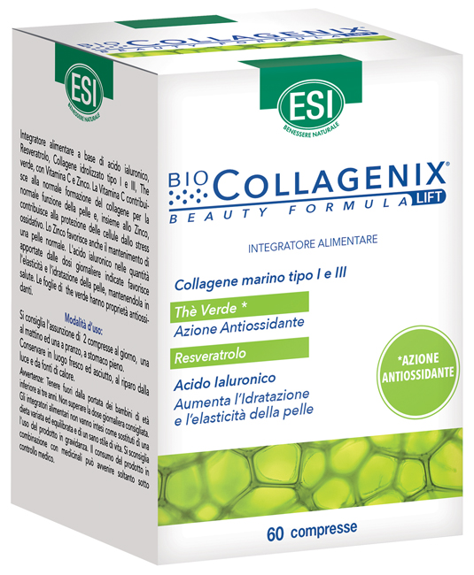 ESI BIOCOLLAGENIX ANTIOSSIDANTE 60 COMPRESSE - Farmacia Artemisia di Montecuollo Dott. Angelo snc