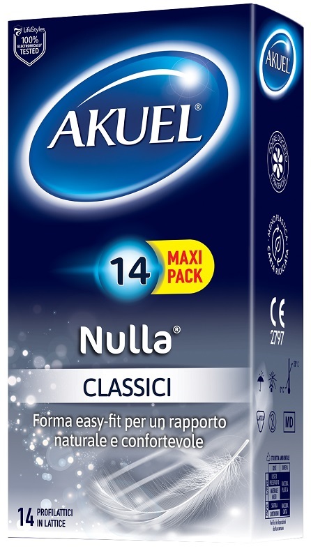 PROFILATTICO AKUEL NULLA CLASSICO 14 PEZZI - Farmacia Artemisia di Montecuollo Dott. Angelo snc