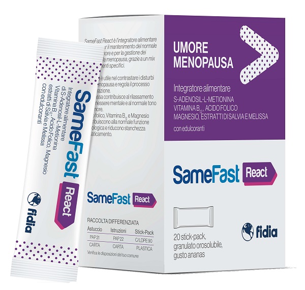 SAMEFAST REACT 20 STICK PACK - Farmacia Artemisia di Montecuollo Dott. Angelo snc