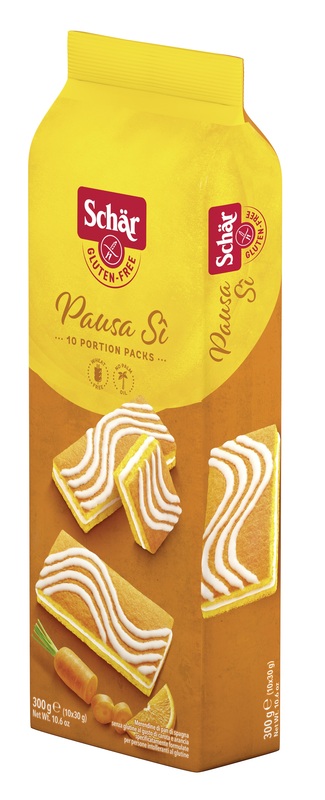 SCHAR PAUSA SI' MERENDINE DI PAN DI SPAGNA AL GUSTO DI CAROTA E ARANCIA 10 PORZIONI DA 30 G - Farmacia Artemisia di Montecuollo Dott. Angelo snc