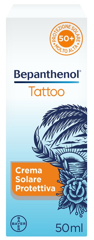 BEPANTHENOL TATTOO CREMA SOLARE PROTETTIVA SPF50+ 50 ML - Farmacia Artemisia di Montecuollo Dott. Angelo snc