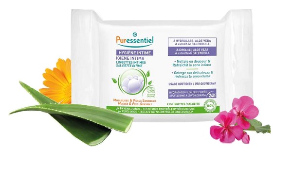 PURESSENTIEL IGIENE INTIMA SALVIETTE 25 PEZZI - Farmacia Artemisia di Montecuollo Dott. Angelo snc