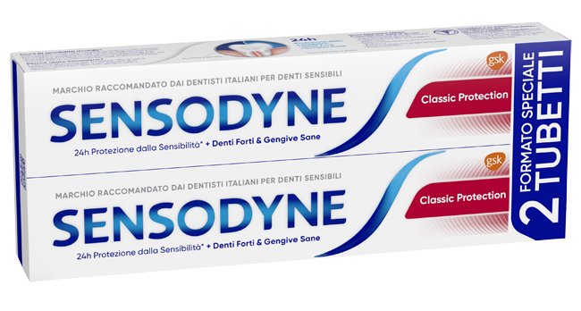 SENSODYNE CLASSICO PROTECTION 2 X 75 ML - Farmacia Artemisia di Montecuollo Dott. Angelo snc