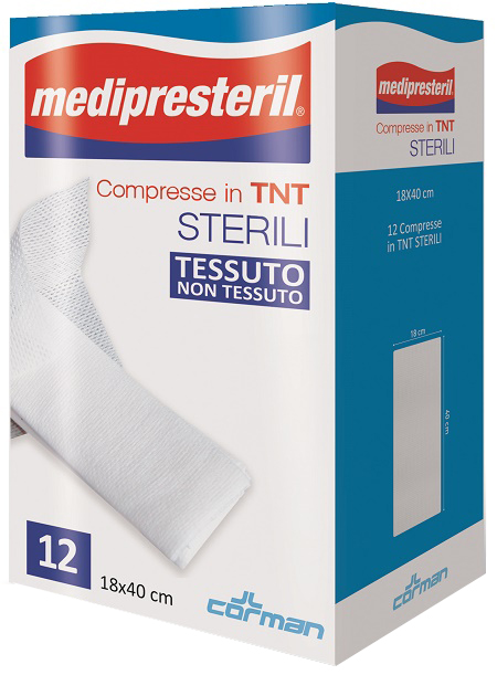 COMPRESSE STERILI TNT MEDIPRESTERIL 18X40 CM 12 PEZZI - Farmacia Artemisia di Montecuollo Dott. Angelo snc