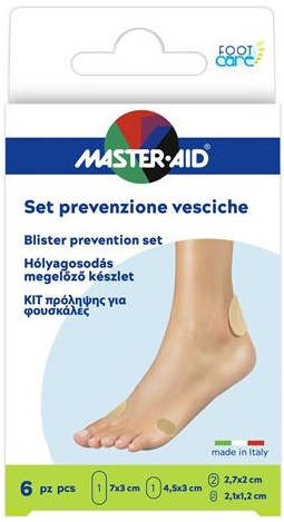 PROTEZIONE VESCICHE MASTER-AID FOOTCARE MIX 6 PEZZI A3 - Farmacia Artemisia di Montecuollo Dott. Angelo snc