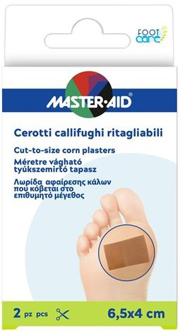 CEROTTO CALLIFUGO MASTER-AID FOOTCARE RITAGLIABILE 64X40 MM 2 PEZZI B3 - Farmacia Artemisia di Montecuollo Dott. Angelo snc