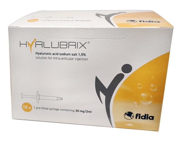 SIRINGA PRERIEMPITA HYALUBRIX PACK ACIDO IALURONICO 30 MG 2 ML PER INIEZIONE INTRA-ARTICOLARE 10 PEZZI NO ETO - Farmacia Artemisia di Montecuollo Dott. Angelo snc