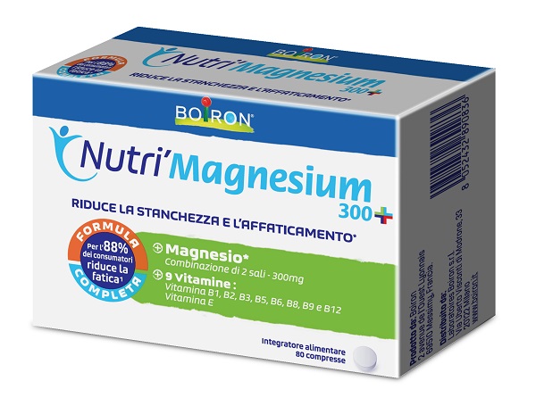 NUTRI'MAGNESIUM 300+ 80 COMPRESSE DA 500 MG SENZA GLUTINE NATURALMENTE PRIVO DI LATTOSIO - Farmacia Artemisia di Montecuollo Dott. Angelo snc