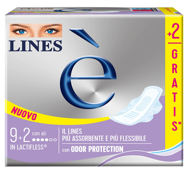 LINES E' ALI CARRY PACK 9 + 2 PEZZI - Farmacia Artemisia di Montecuollo Dott. Angelo snc