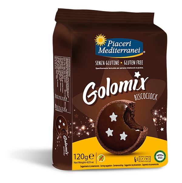 PIACERI MEDITERRANEI GOLOMIX BISCOCIOCK 6 PEZZI DA 20 G - Farmacia Artemisia di Montecuollo Dott. Angelo snc