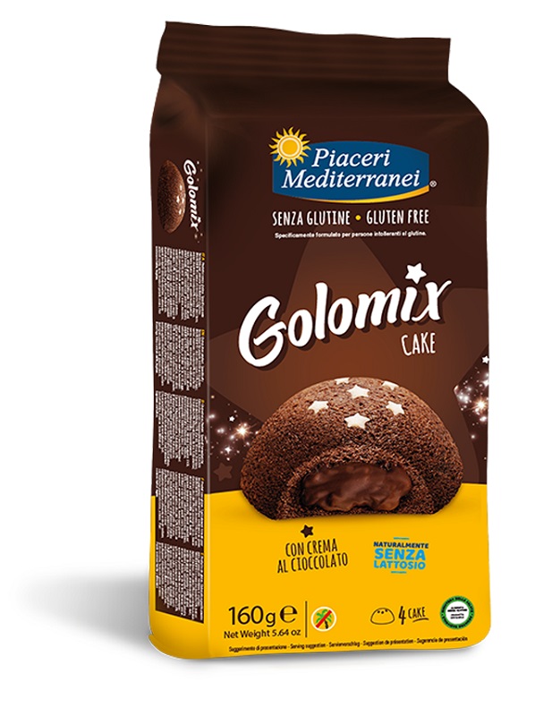 PIACERI MEDITERRANEI GOLOMIX CAKE 4 PEZZI DA 40 G - Farmacia Artemisia di Montecuollo Dott. Angelo snc