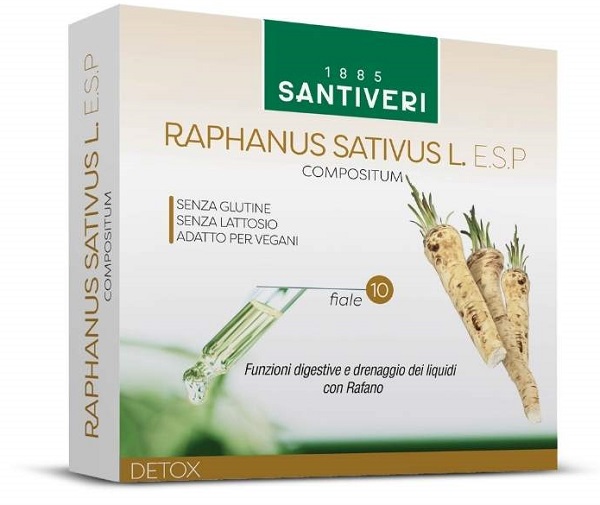 RAPHANUS SATIVUS L ESP 10 FIALE DA 10 ML - Farmacia Artemisia di Montecuollo Dott. Angelo snc