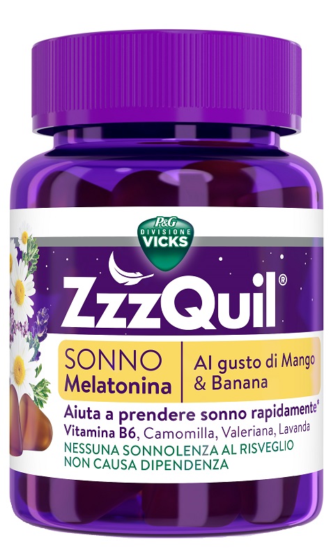 VICKS ZZZQUIL SONNO MANGO & BANANA 30 PASTIGLIE GOMMOSE - Farmacia Artemisia di Montecuollo Dott. Angelo snc