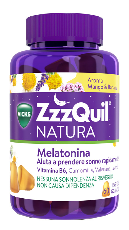 ZZZQUIL NATURA MANGO & BANANA 60 PASTIGLIE GOMMOSE - Farmacia Artemisia di Montecuollo Dott. Angelo snc