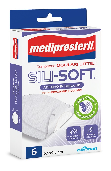 MEDIPRESTERIL COMPRESSA OCULARE ADESIVE WHITE SILICON 6 PEZZI - Farmacia Artemisia di Montecuollo Dott. Angelo snc