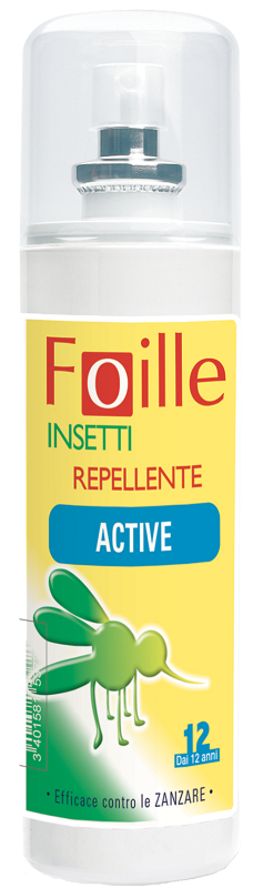 FOILLE INSETTI REPELLENTE ACTIVE 100 ML - Farmacia Artemisia di Montecuollo Dott. Angelo snc
