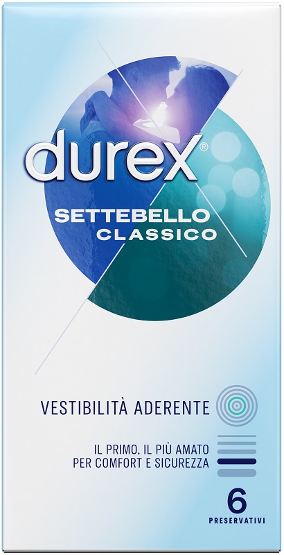 PROFILATTICO DUREX SETTEBELLO CLASSICO 6 PEZZI - Farmacia Artemisia di Montecuollo Dott. Angelo snc