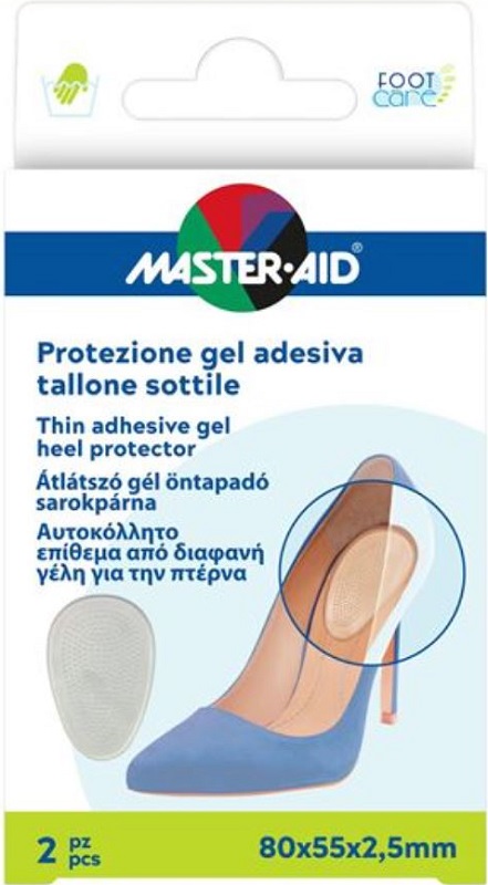 PROTEZIONE ADESIVA MASTER-AID FOOTCARE SOTTILE TALLONE 2 PEZZI F5 - Farmacia Artemisia di Montecuollo Dott. Angelo snc