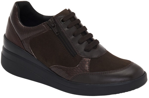 CALZATURA EMMA LACES SUEDE+LEATHER WOMAN DK BROWN PELLE SCAMOSCIATA + PELLE 36 - Farmacia Artemisia di Montecuollo Dott. Angelo snc