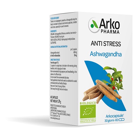 ARKOCPS ASHWAGANDHA BIO 60 CAPSULE - Farmacia Artemisia di Montecuollo Dott. Angelo snc
