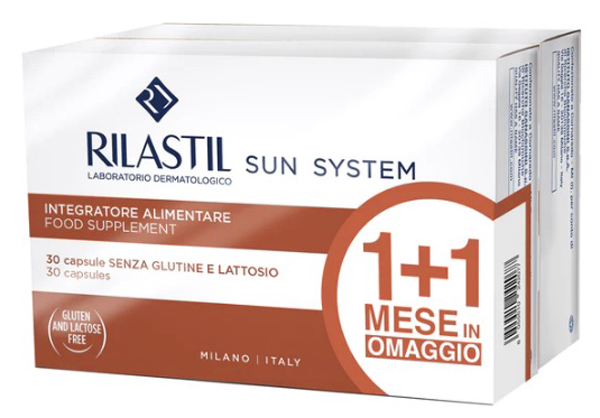 RILASTIL SUN SYSTEM CAPSULE 1+1 30 CAPSULE + 30 CAPSULE - Farmacia Artemisia di Montecuollo Dott. Angelo snc