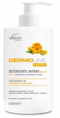 VEBIX DERMOLINE CALENDULA DETERG.INTIMO 500 ML - Farmacia Artemisia di Montecuollo Dott. Angelo snc