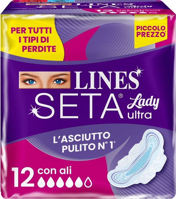 LINES SETA ULTRA ASSORBENTI LADY ALI DWCT 12 PEZZI - Farmacia Artemisia di Montecuollo Dott. Angelo snc