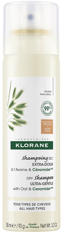 KLORANE SHAMPOO SECCO EXTRA DELICATO AVENA&CERAMIDE CAPELLI SCURI 150 ML - Farmacia Artemisia di Montecuollo Dott. Angelo snc