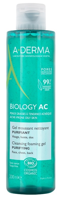 ADERMA BIOLOGY AC GEL DETERGENTE SCHIUMOGENO PURIFICANTE 200 ML - Farmacia Artemisia di Montecuollo Dott. Angelo snc