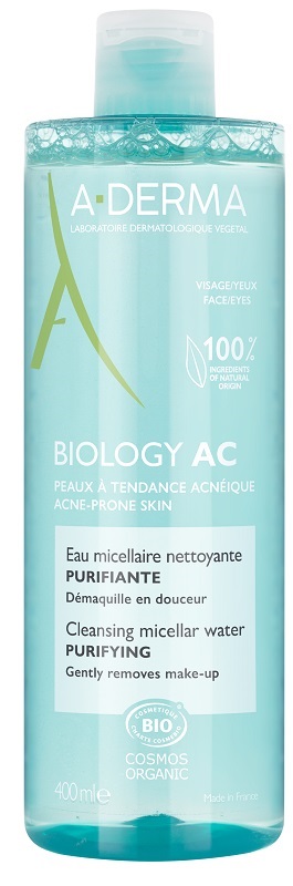 ADERMA BIOLOGY AC ACQUA MICELLARE DETERGENTE PURIFICANTE 400 ML - Farmacia Artemisia di Montecuollo Dott. Angelo snc