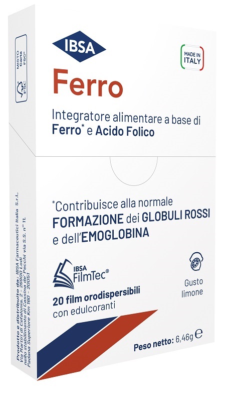 FERRO IBSA 20 FILM ORODISPERSIBILI - Farmacia Artemisia di Montecuollo Dott. Angelo snc