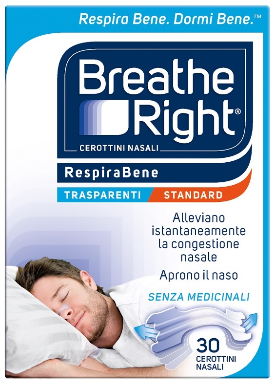 CEROTTI NASALI BREATHE RIGHT TRASPARENTI 30 PEZZI - Farmacia Artemisia di Montecuollo Dott. Angelo snc
